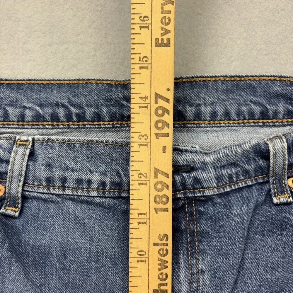 Levi's 505 Jeans Mens 40x30 Blue Denim Stretch Straight Regular Fit Biker Work